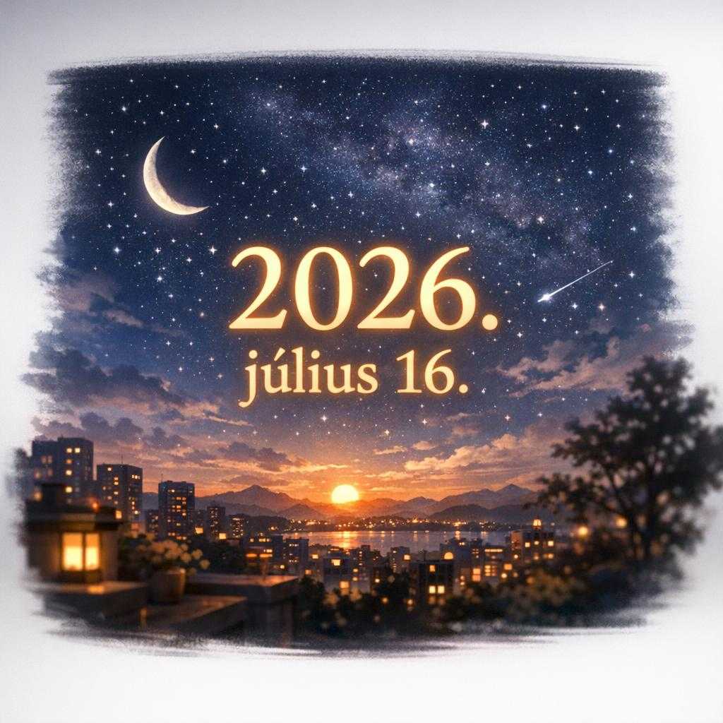Napi horoszkóp 2026. július 16.: amikor a munka még megy, de az este már pihenőt kér