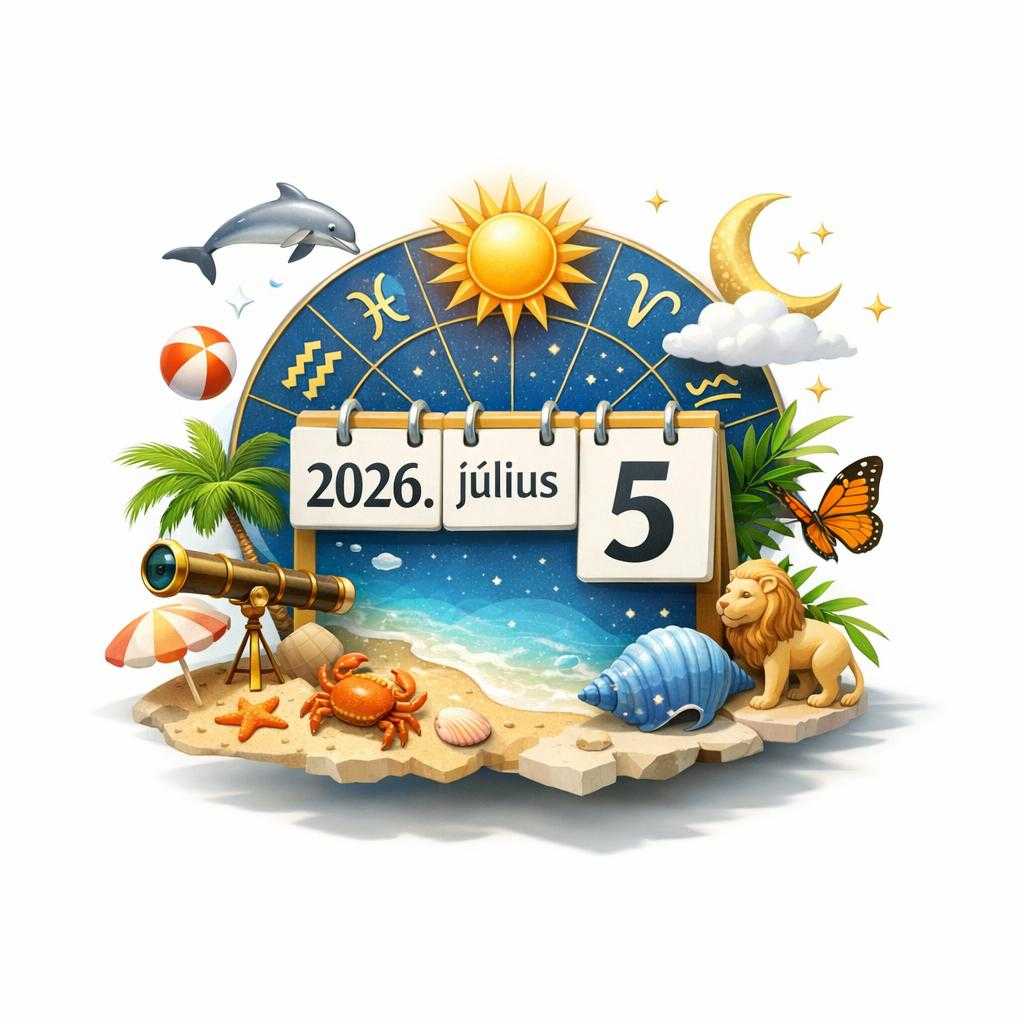 Napi horoszkóp 2026. július 5-re: ma az okos húzás többet ér a nagy show-nál