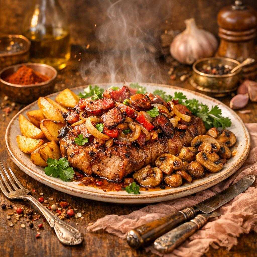 Zsiványpecsenye forrólevegős sütőben – egyszerű és ízletes recept