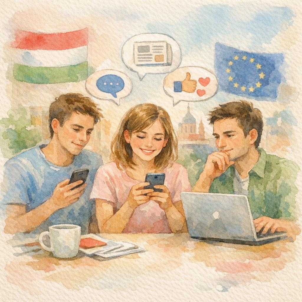 A magyar fiatalok online politikai aktivitásban Európa élére kerültek