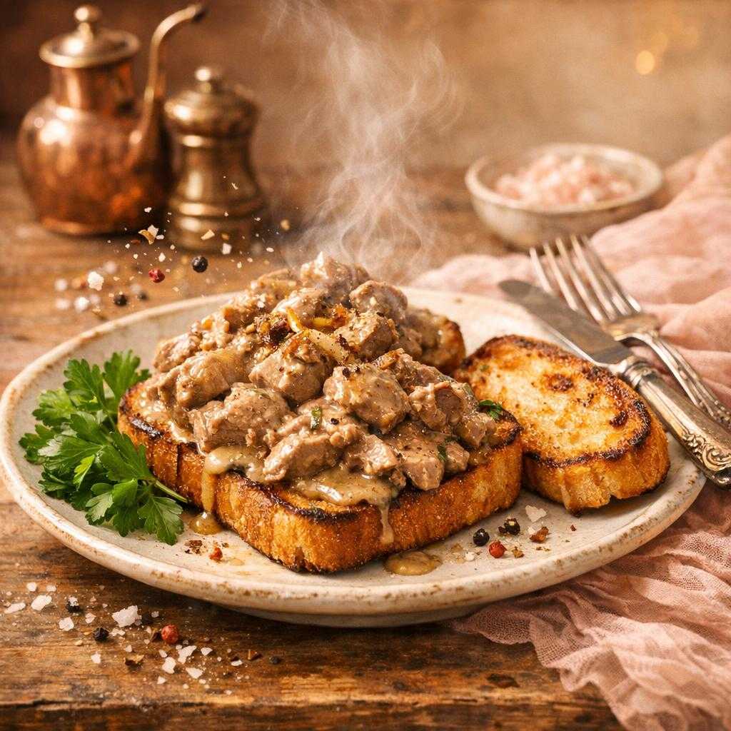 Krémes csirkemájas pirítós és melegszendvicskrém recept