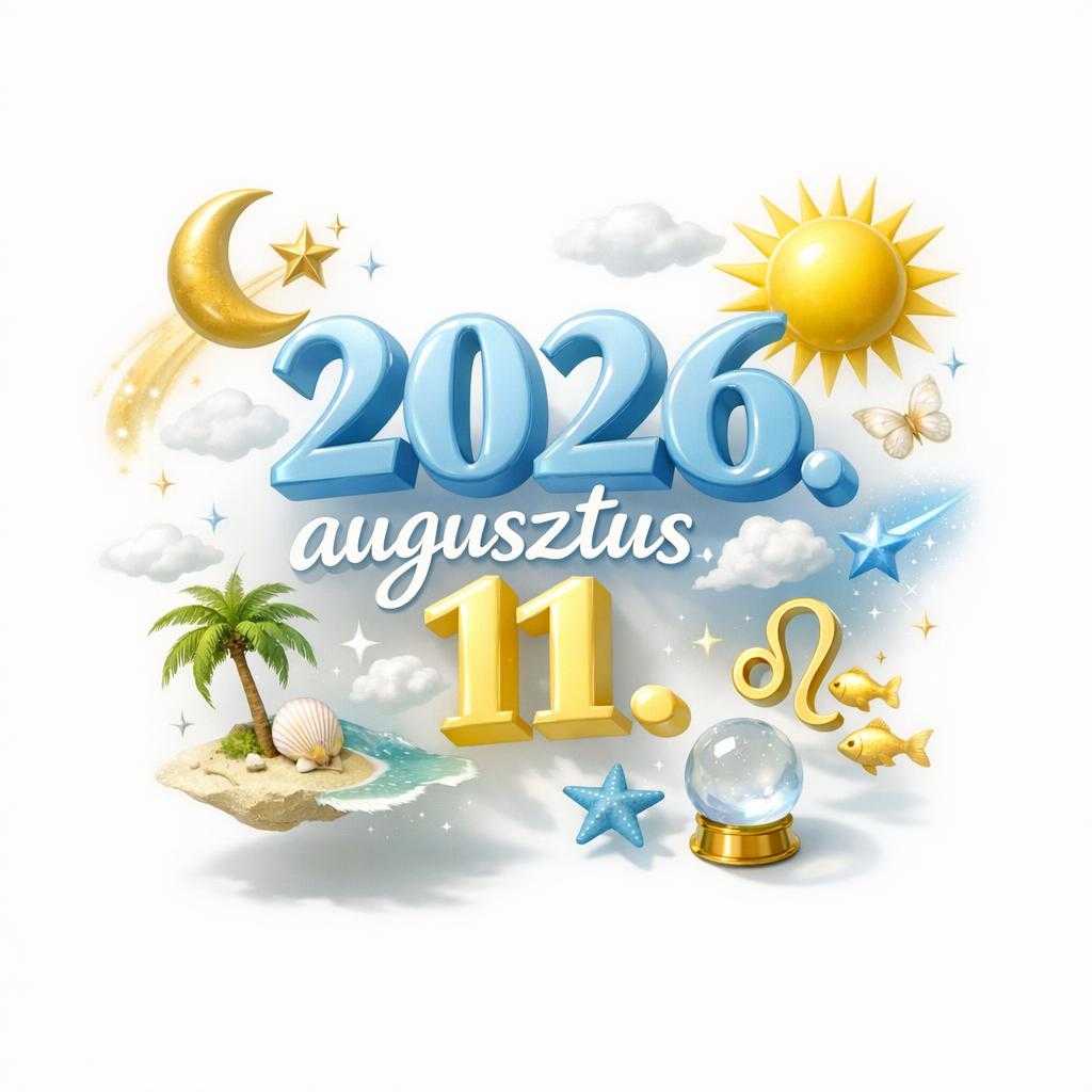 Napi horoszkóp 2026. augusztus 11-re: ma a spontán döntések visznek előre