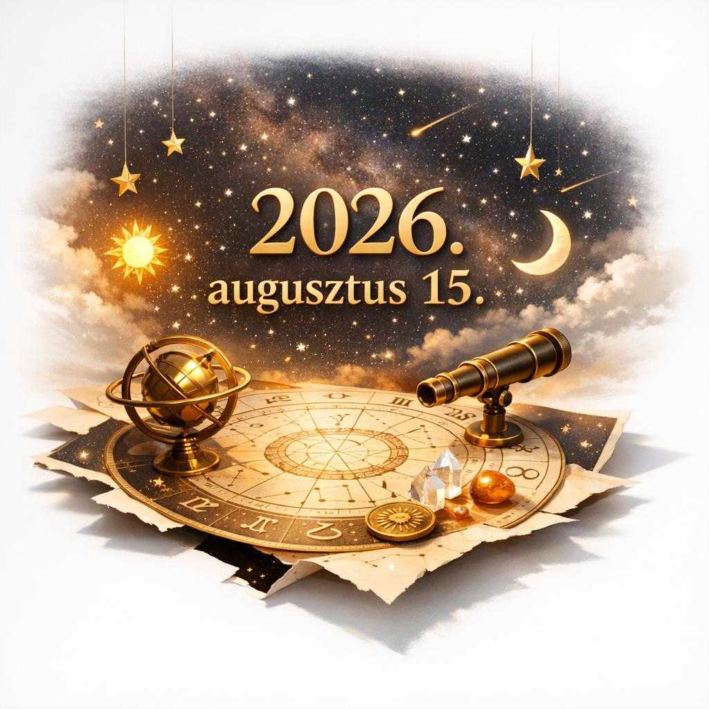 Napi horoszkóp 2026. augusztus 15-re: ma a merész ötletek és a nagy visszajelzések napja jön