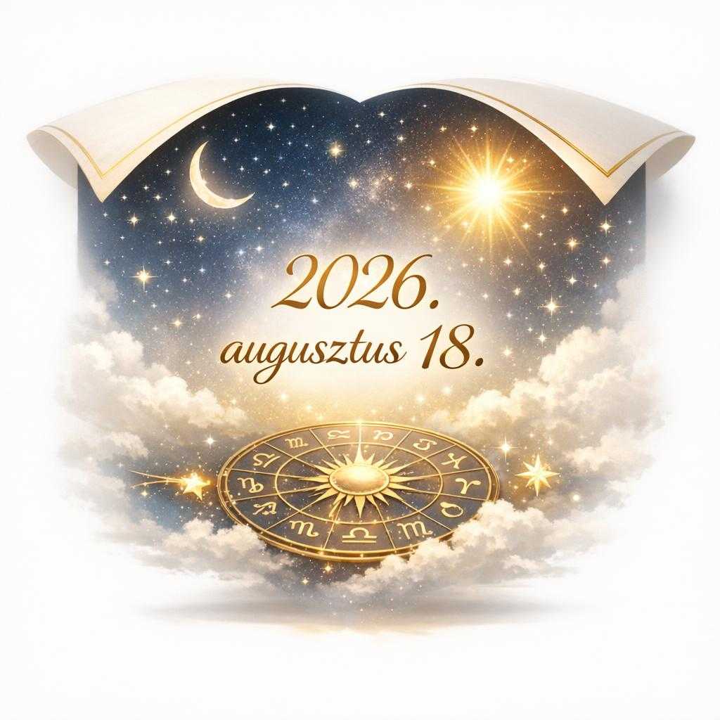 Napi horoszkóp 2026. augusztus 18.: ma ne vállalj be mindent egyszerre
